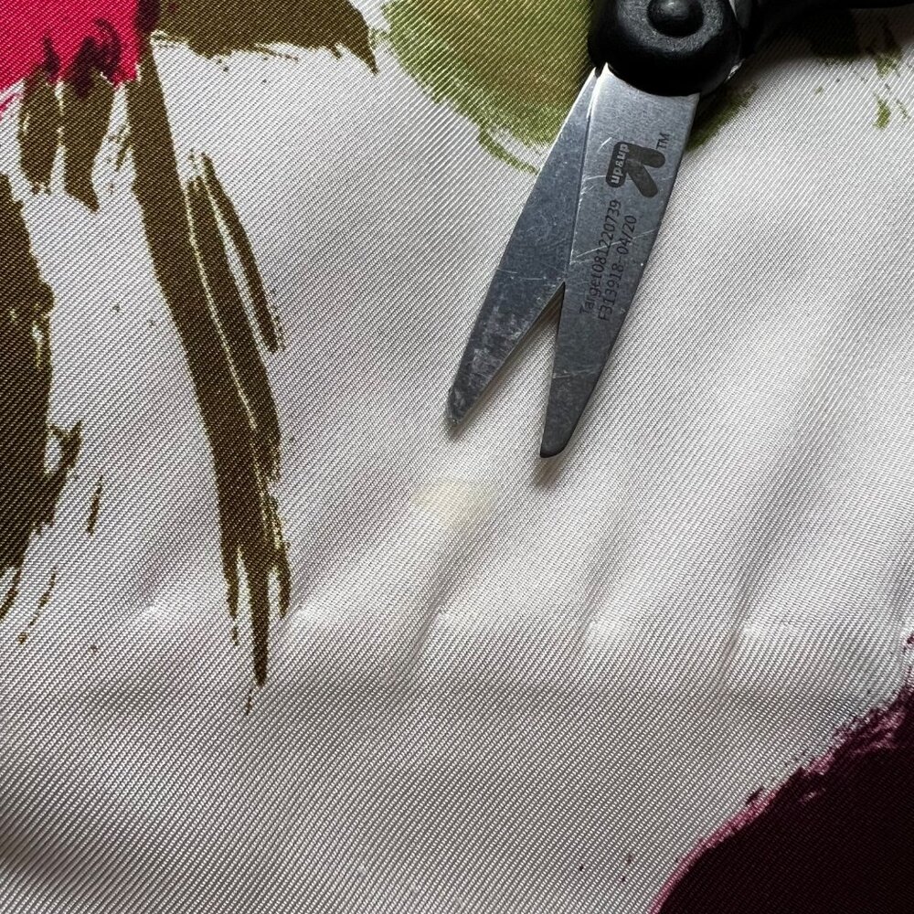 Kate Spade New York Size XXS Red Green Just Rosy Silk Blend Floral Shift Dress - Picture 12 of 16